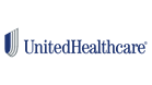 United healthcare logo on a black background with addiction recovery center.